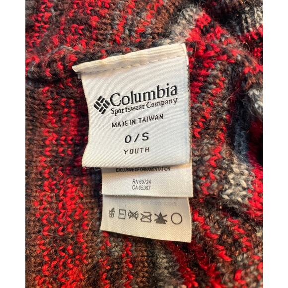 Columbia Sportswear Kids Youth Beanie Hat Wool Fleece Lined CSC Ski Snow School - Picture 8 of 9